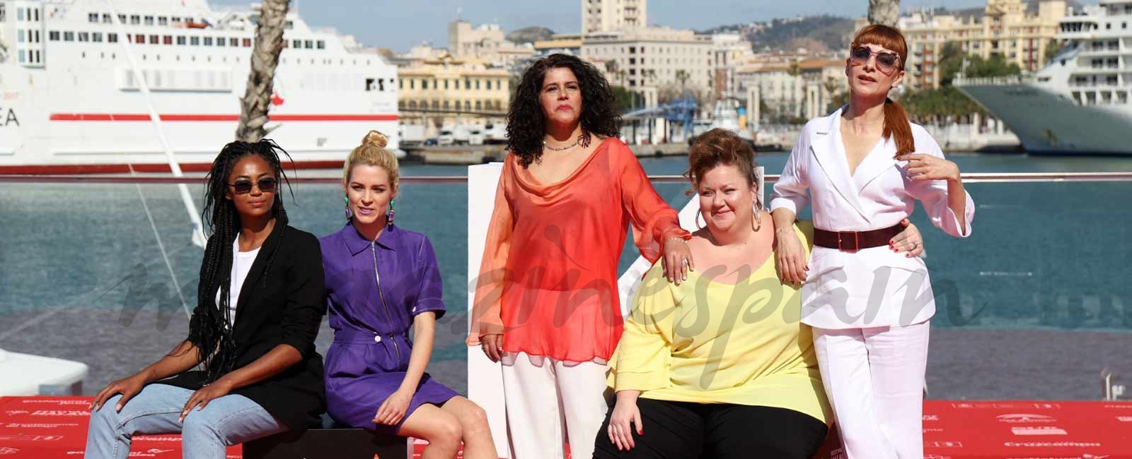 Berta Vázquez, Maggie Civantos, Itziar Castro, Laura Baena y Nawja Nimri © Alex Zea/Festival de Cine de Málaga