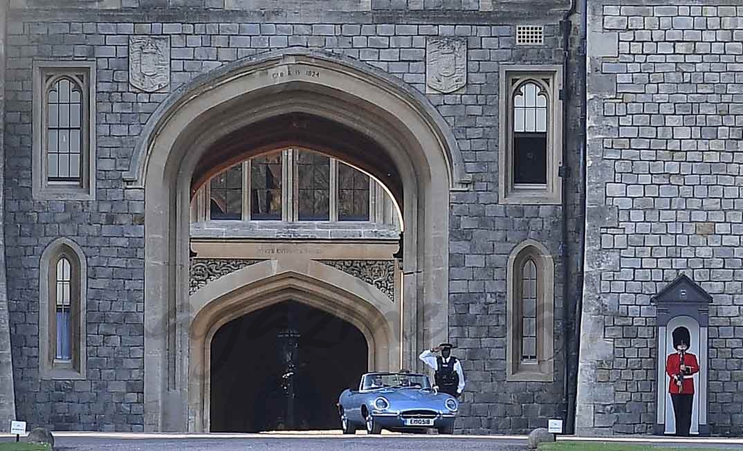 Meghan Markle con el príncipe Harry