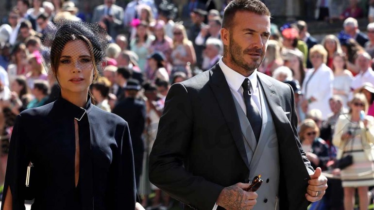 Los Beckham subastan sus looks de la boda del príncipe Harry y Meghan Markle