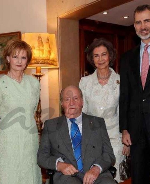 Los reyes Felipe y Letizia y los reyes Juan Carlos y Sofía, almuerzo con Margareta y Radu de Rumanía