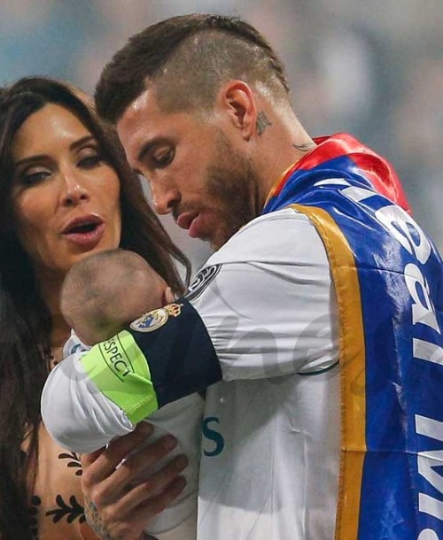 Sergio Ramos presume de familia en la celebración de la Champions