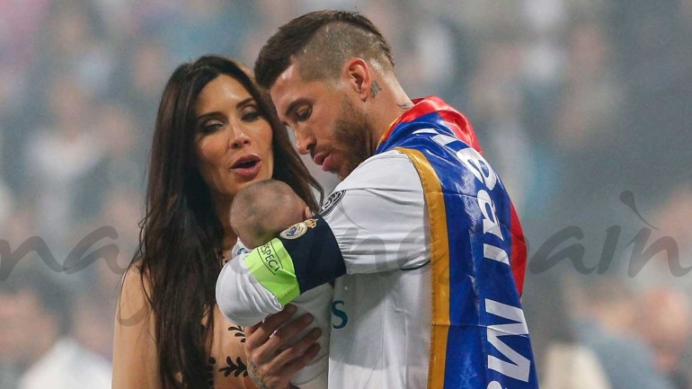 Sergio Ramos presume de familia en la celebración de la Champions