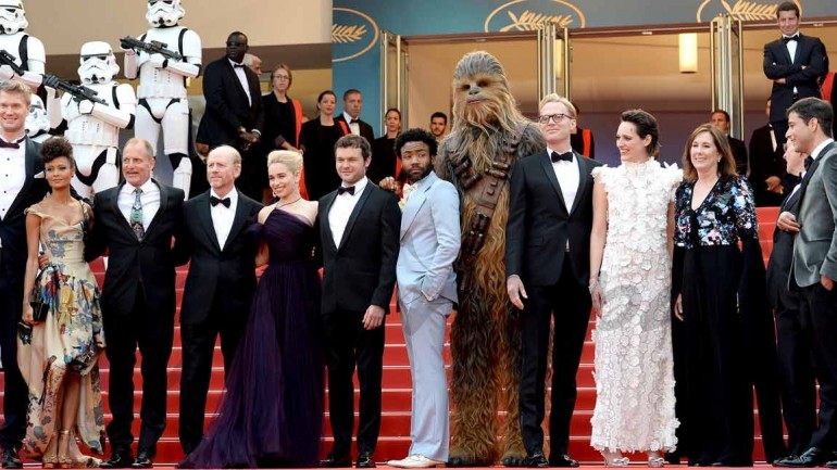 La espectacular alfombra roja de «Solo: Una historia de Star Wars» en Cannes