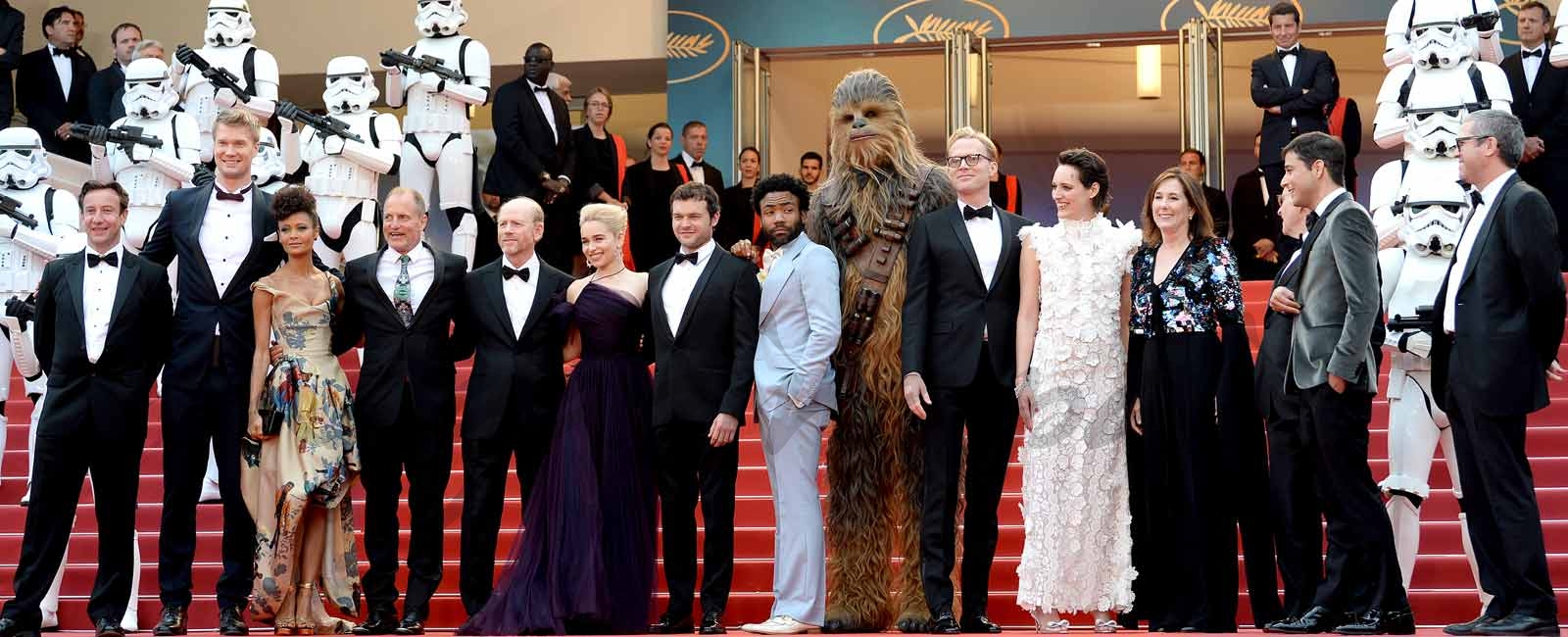 La espectacular alfombra roja de «Solo: Una historia de Star Wars» en Cannes