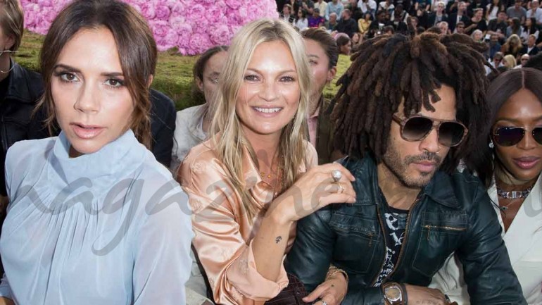 Desfile de famosos VIP en el front row de Dior  Homme