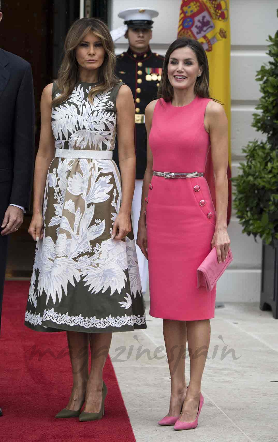 Melania Trump y la reina Letizia