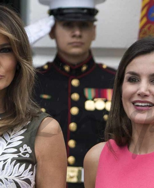 La reina Letizia le “copia” el look a Melania Trump