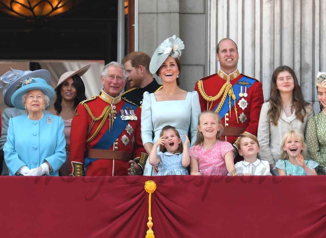 La Familia Real Inglesa en el Trooping the Colour