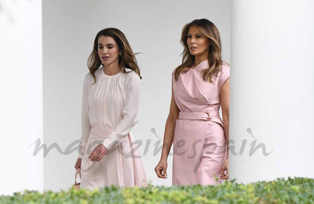 Rania de Jordania y Melania Trump