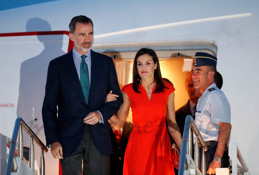 Reyes Felipe y Letizia llegan a Nueva Orleans