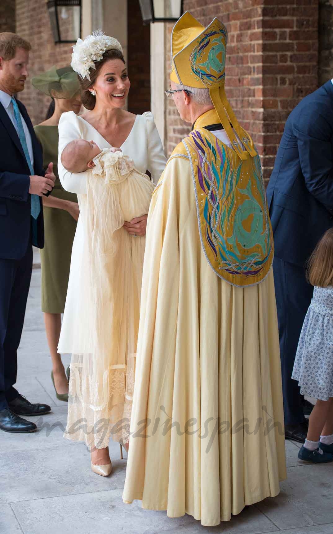 Kate Middleton con el príncipe Louis