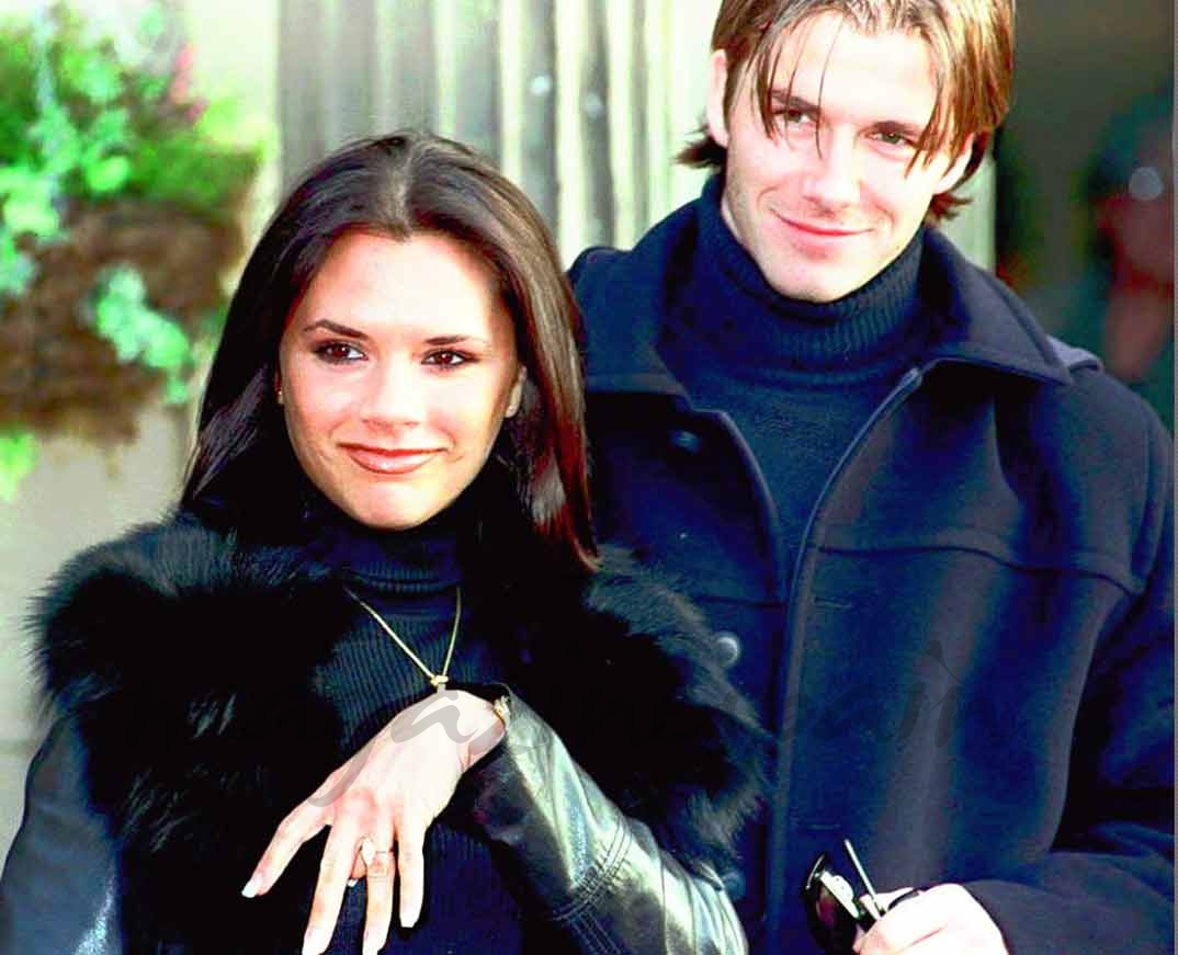 David y Victoria Beckham anuncian su compromiso - enero 1998