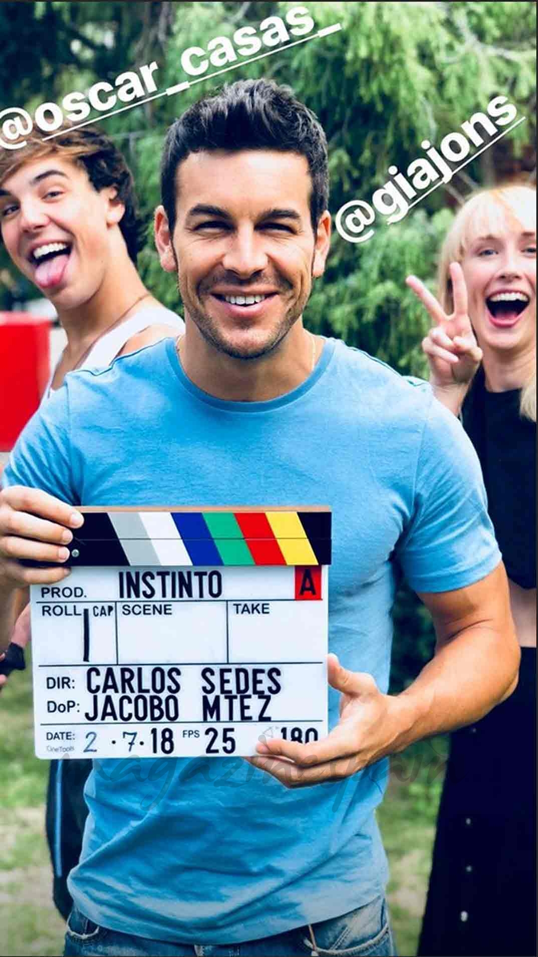 Mario Casas comienza el rodaje de «Instinto»