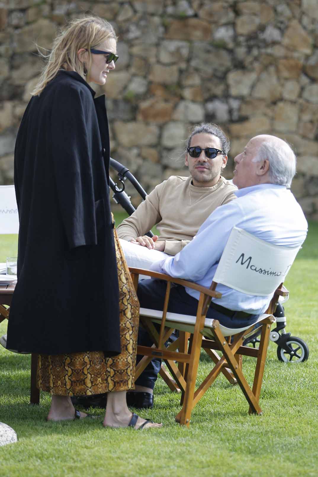 Marta Ortega, Carlos Torretta y Amancio Ortega