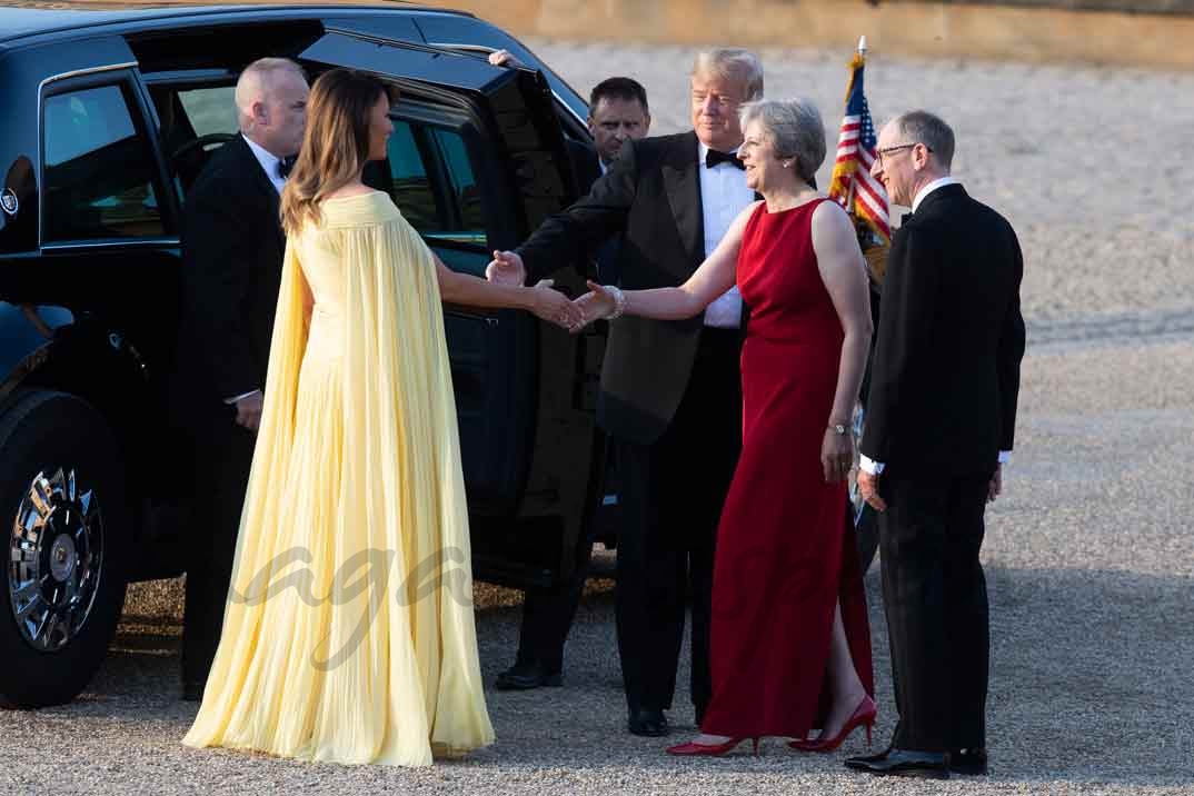 Philip May, Melania Trump, Donald Trump y Theresa May