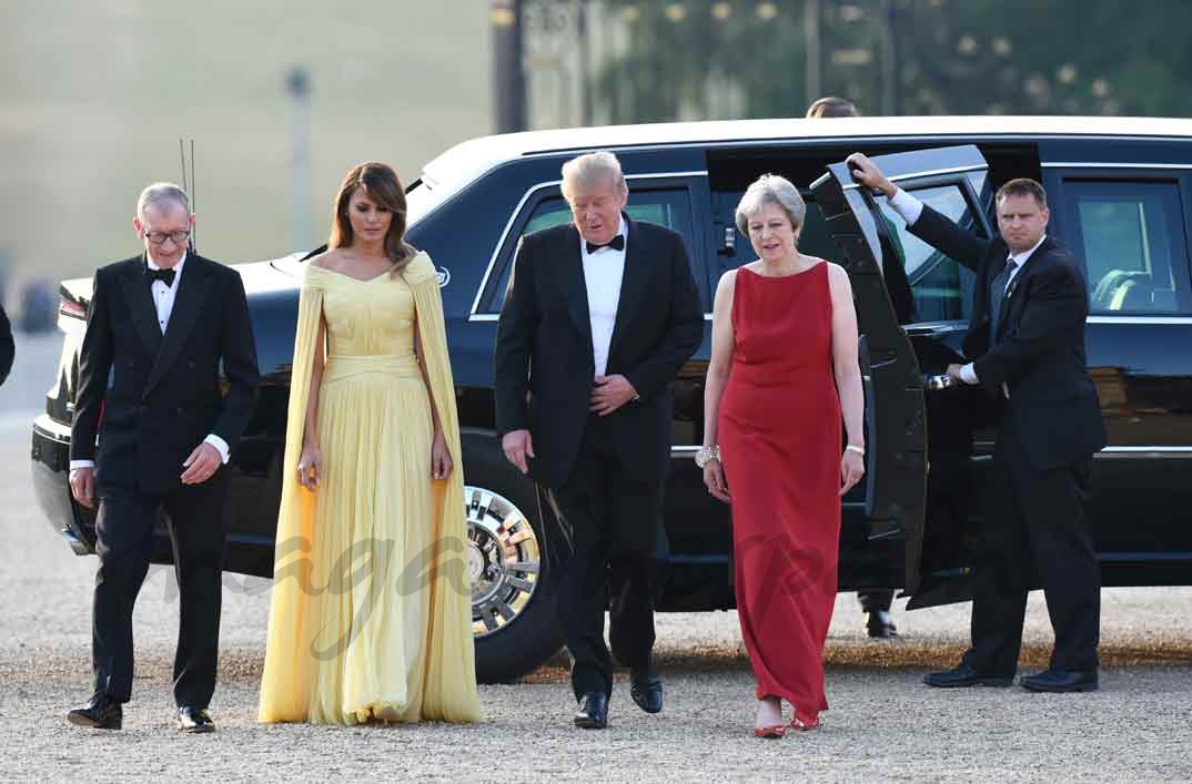 Philip May, Melania Trump, Donald Trump y Theresa May