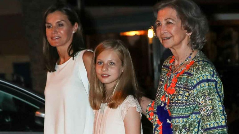 La Familia Real, de cena en Palma