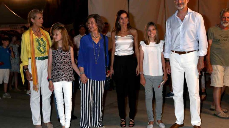 La Familia Real disfruta del concierto de Ara Malikian en Mallorca
