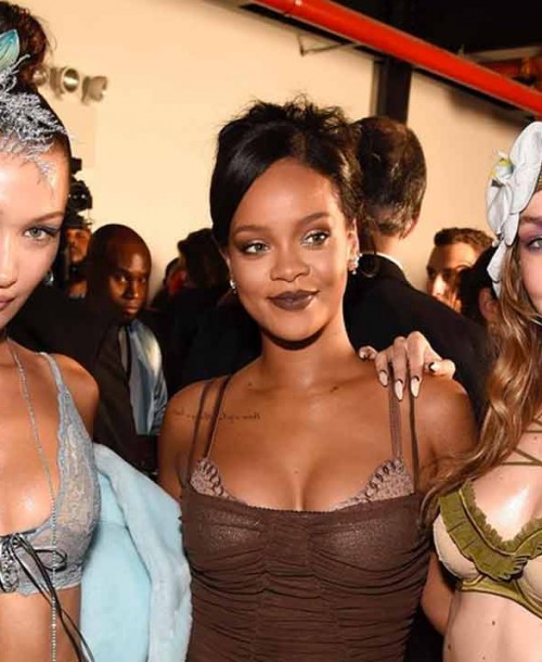 Las hermanas Hadid desfilan en ropa interior para Rihanna