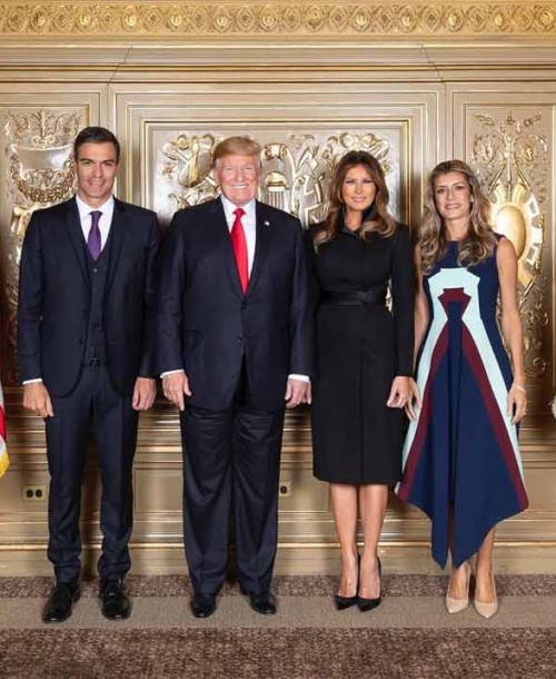 El duelo de estilo de Begoña Gómez y Melania Trump