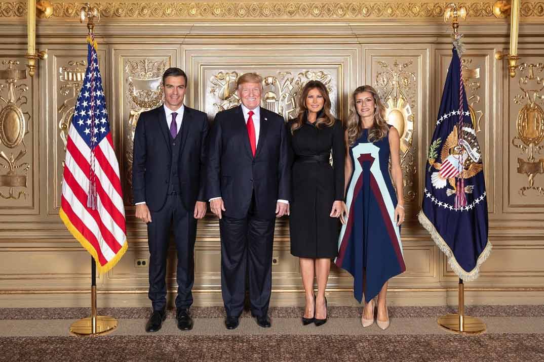 Pedro Sánchez, Donald Trump, Melania Trump, Begoña Gómez Twitter ACME