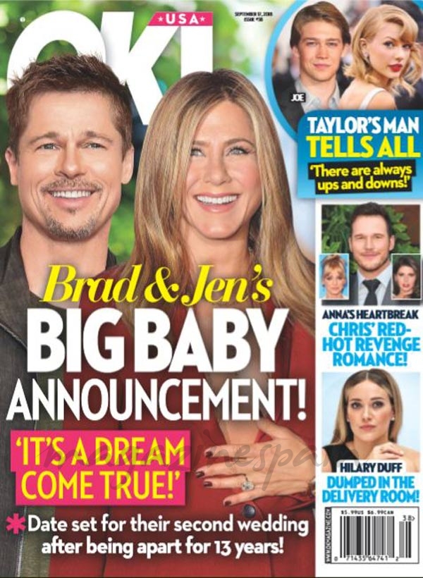 Brad Pitt y Jennifer Aniston - Ok! Magazine