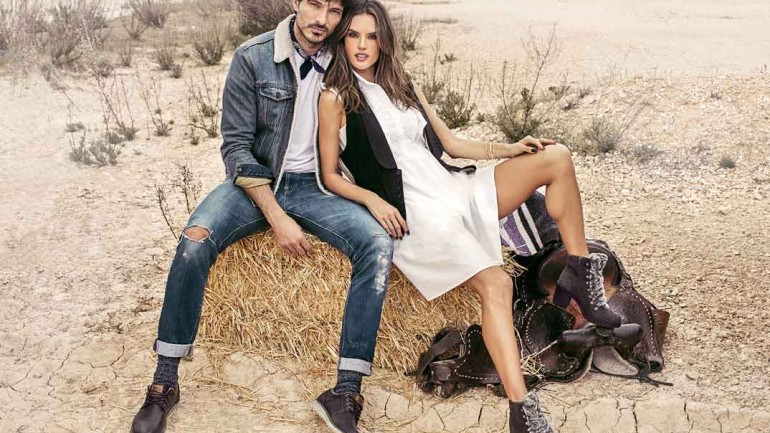 Alessandra Ambrossio y Andrés Velencoso, una pareja diez en la nueva Campaña de Xti