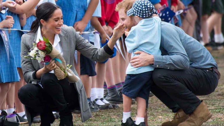 Las imágenes más tiernas y paternales de los Duques de Sussex