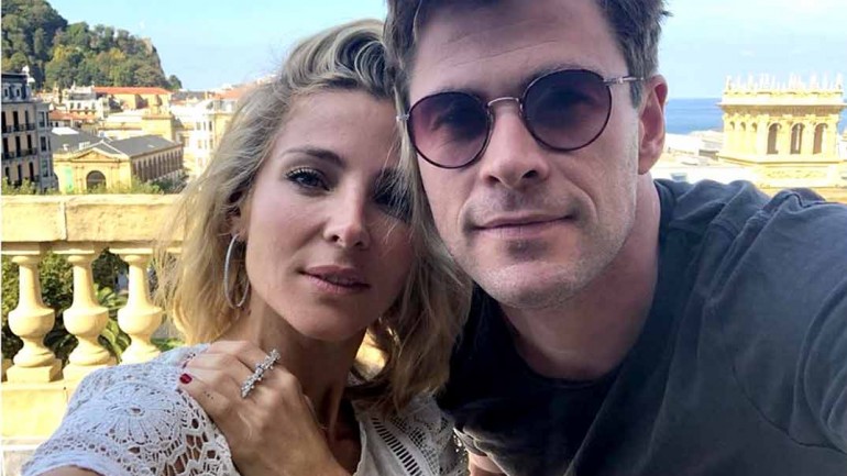 La romántica felicitación de Elsa Pataky a Chris Hemsworth