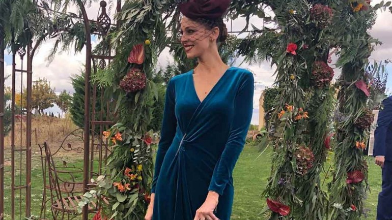 Eva González tiene el look de invitada perfecta para este otoño