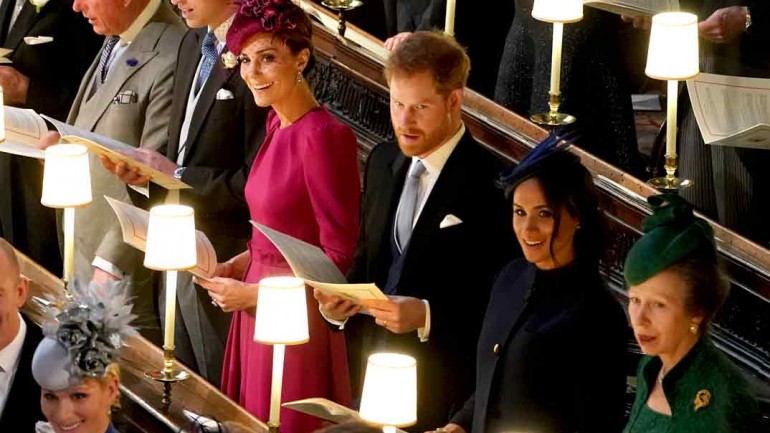 El duelo de estilo de Kate Middleton y Meghan Markle en la boda de la princesa Eugenia de York