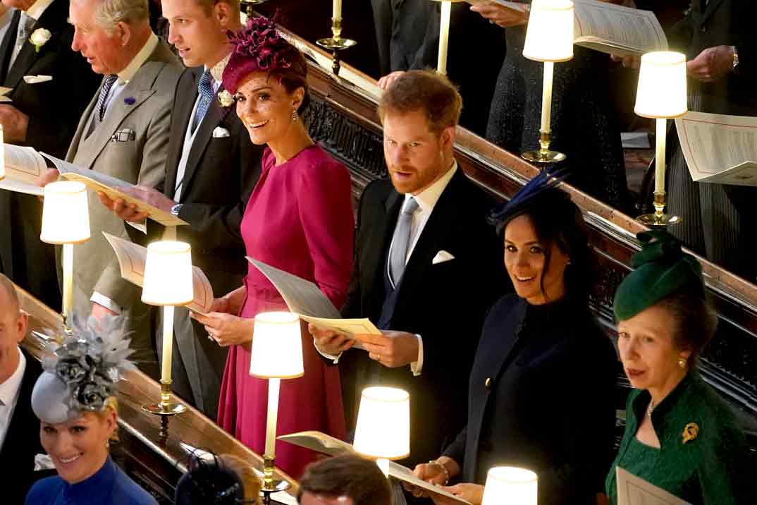 El duelo de estilo de Kate Middleton y Meghan Markle en la boda de la princesa Eugenia de York
