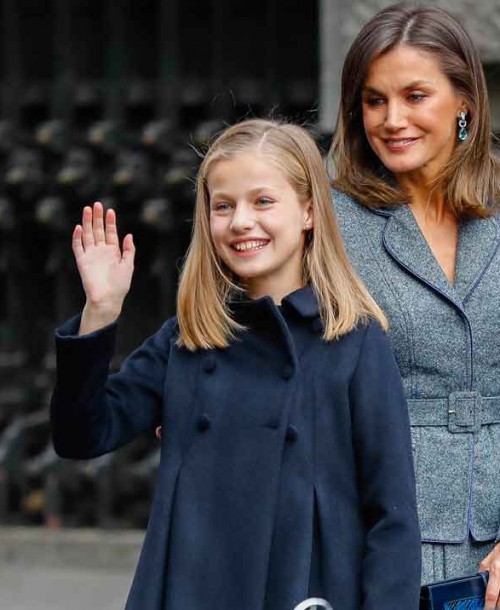 El azul, el color elegido por la princesa Leonor para las ocasiones especiales