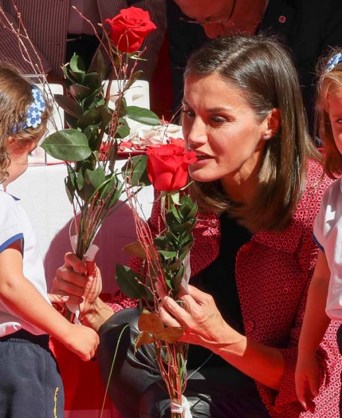 La reina Letizia en el tradional «Día de la Banderita» de la Cruz Roja