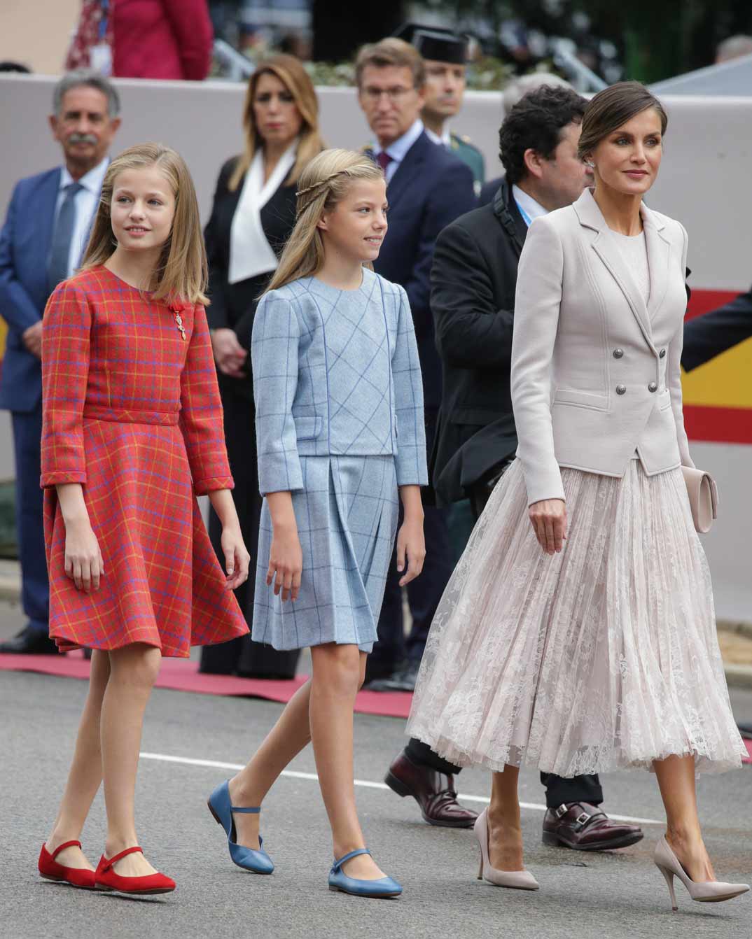 Princesa Leonor, infanta Sofía y la Reina Letizia