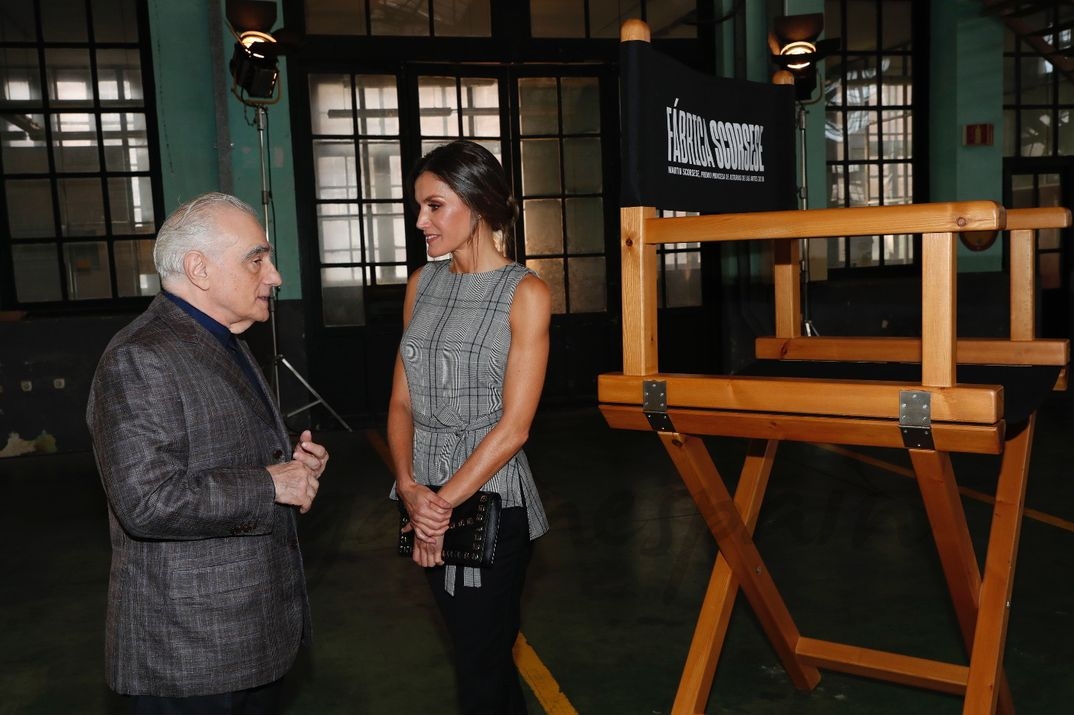 La reina Letizia con Martin Scorsese © Casa S.M. El Rey