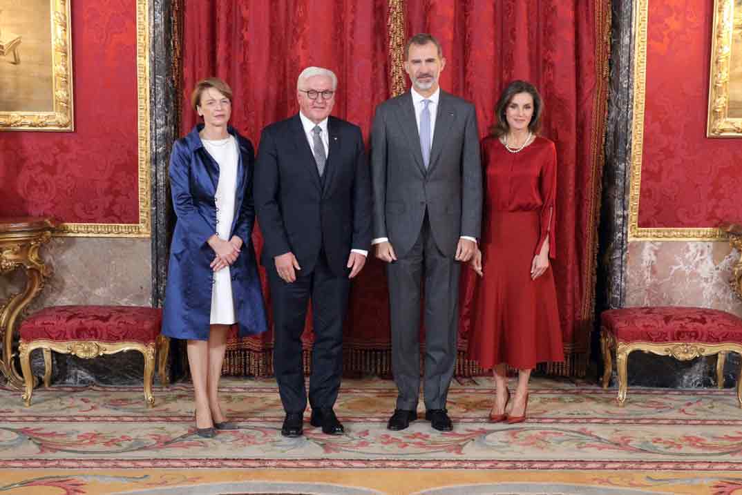 Reyes Felipe y Letizia con el Presidente de Alemania y su esposa © Casa S.M. El Rey