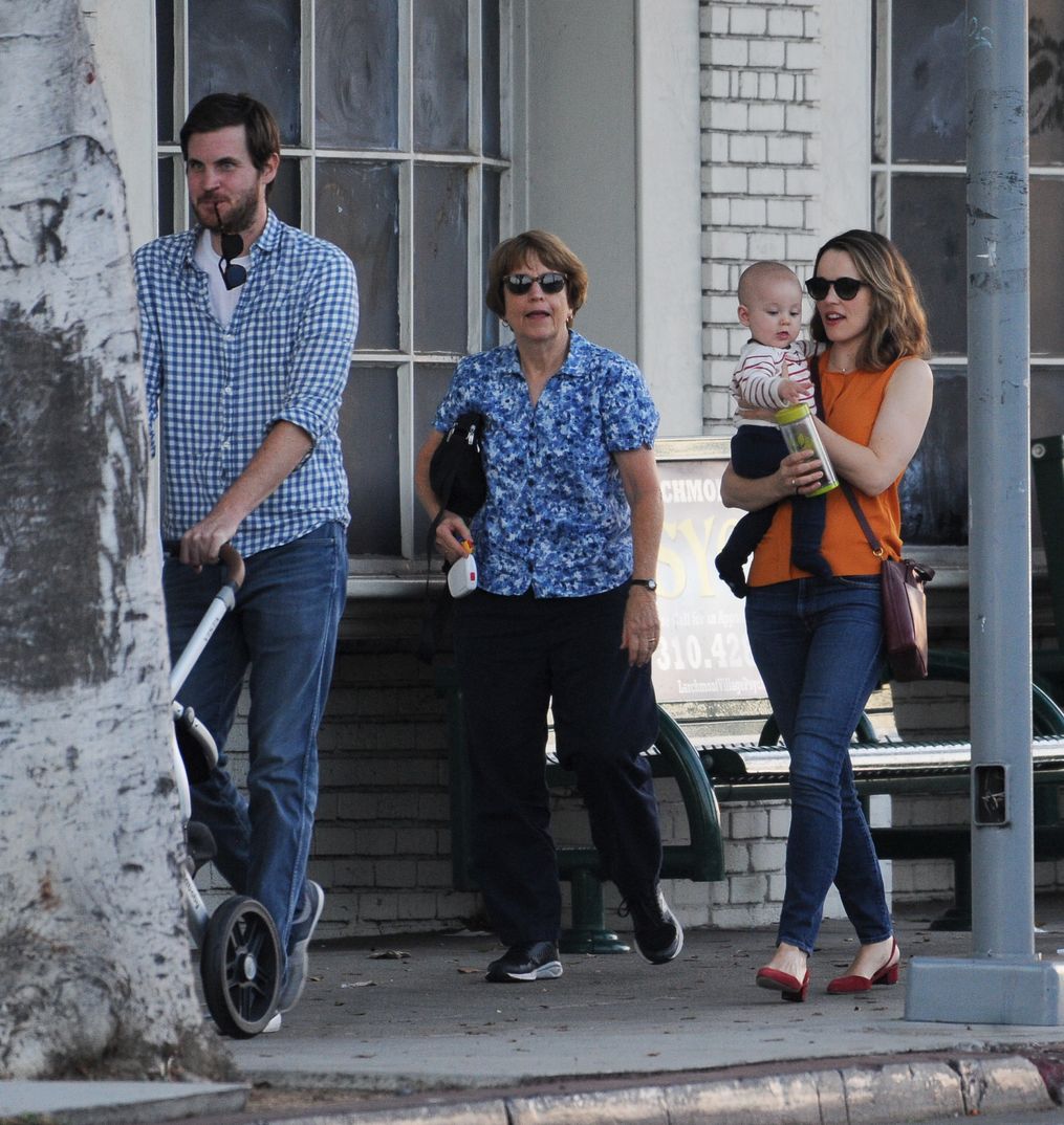 Rachel McAdams con su marido Jamie Linden y su hijo - 2018