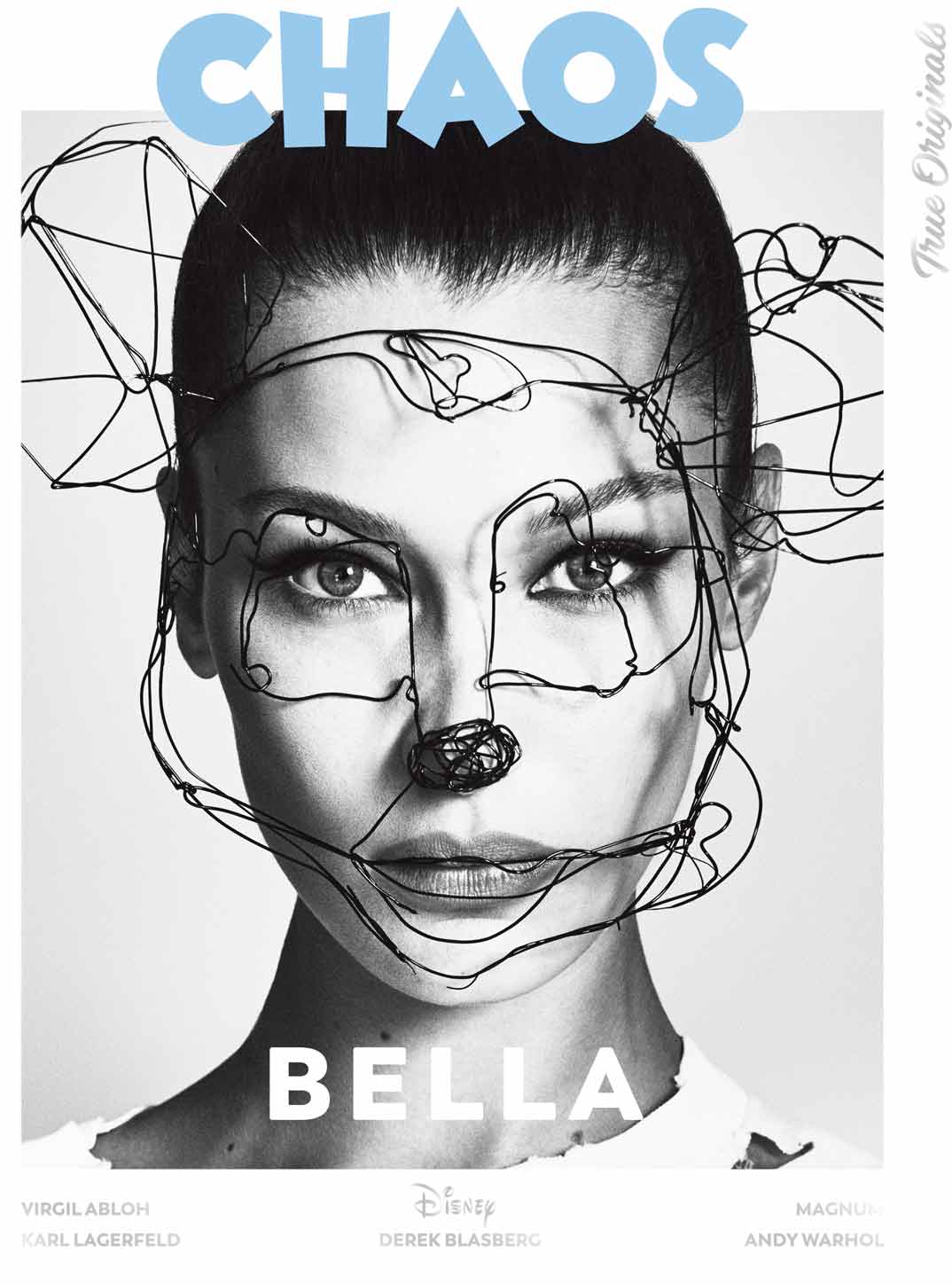 Model - Bella Hadid @BellaHadid Magazine - @Chaos True Originals Photographers - @LuigiandIango Fashion - B Akerlund @bcompleted Hair - @LuigiMurenu Make up - @ErinParsonsMakeUp