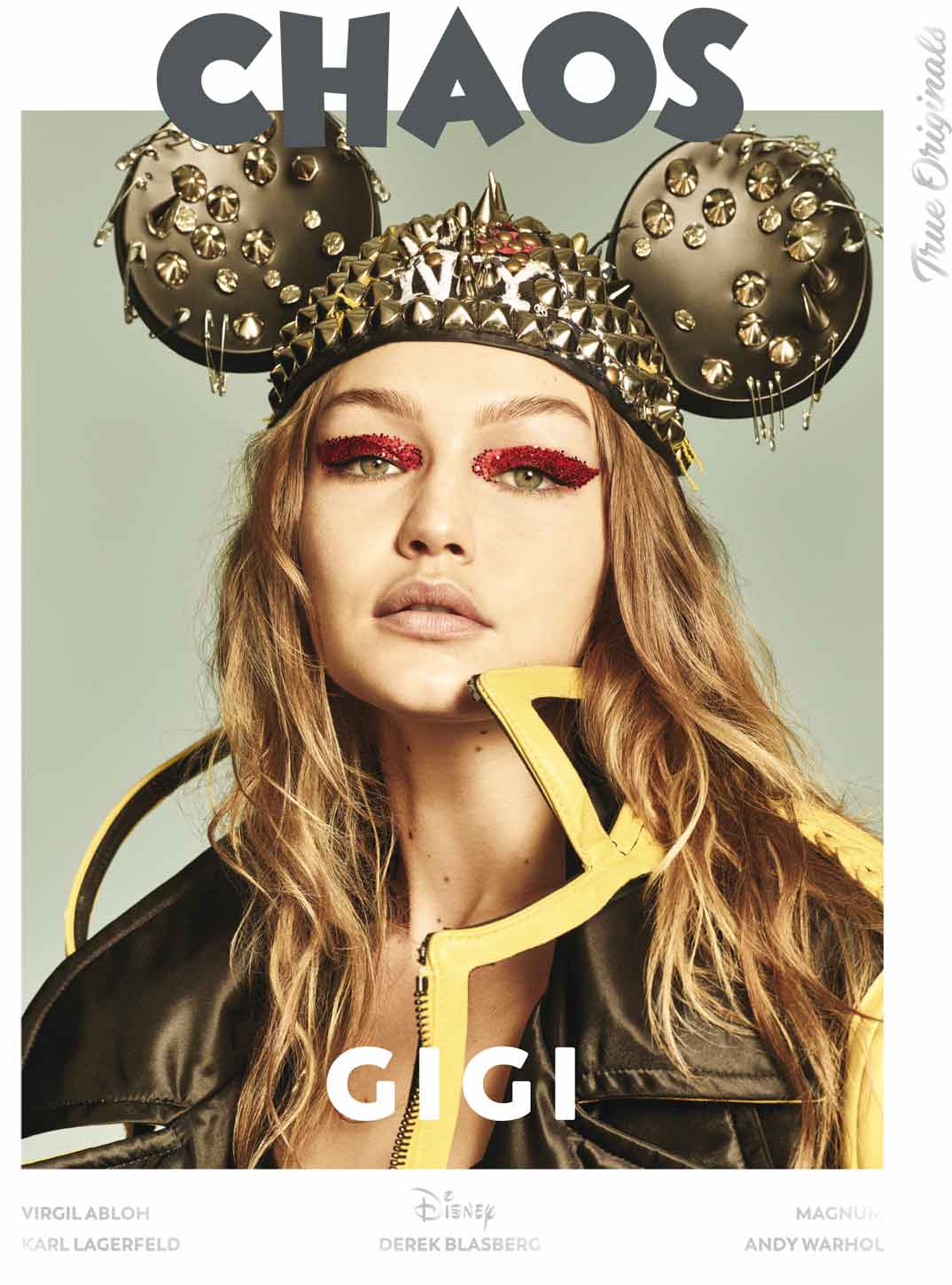 Model - Gigi Hadid @GigiHadid Magazine - @Chaos True Originals Photographers - @LuigiandIango Fashion - B Akerlund @bcompleted Hair - @LuigiMurenu Make up - @ErinParsonsMakeUp