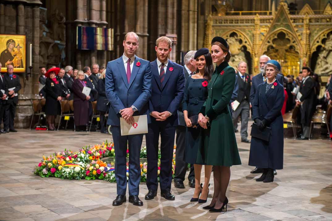 Duques de Cambridge con los Duques de Sussex