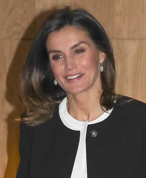 El look más sobrio de la reina Letizia