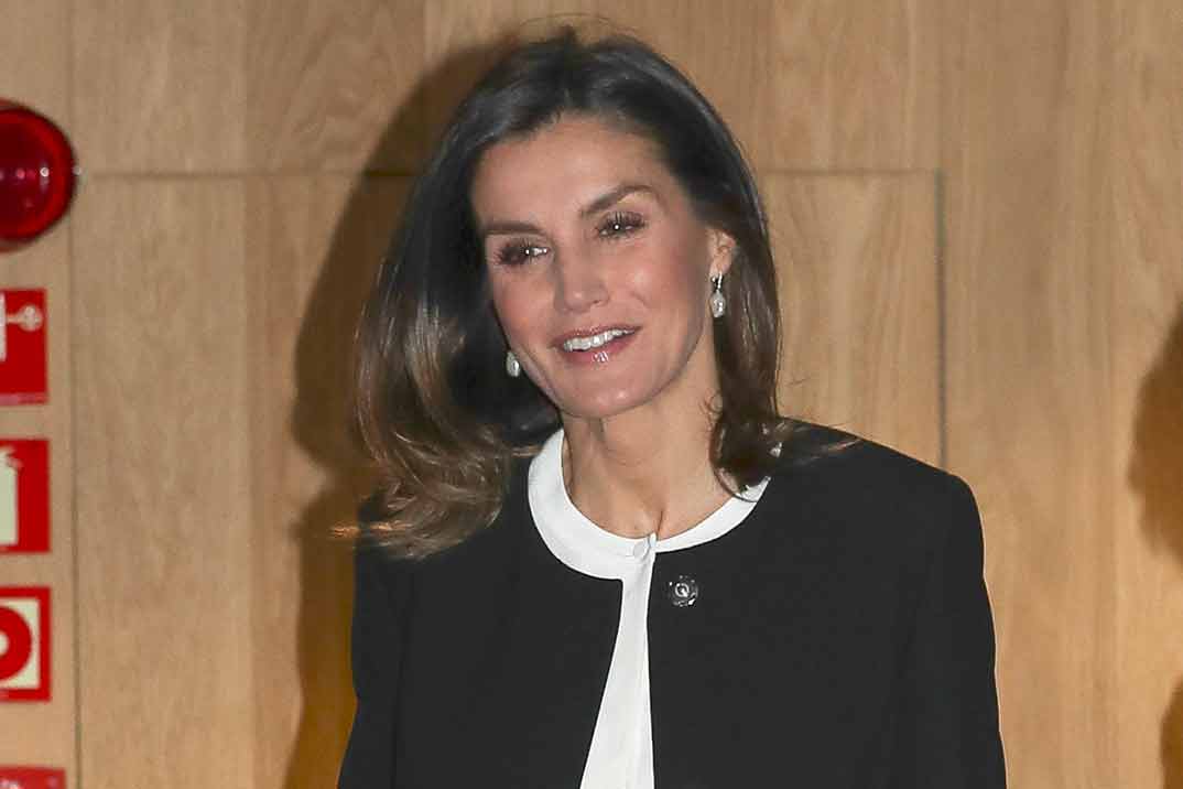 El look más sobrio de la reina Letizia