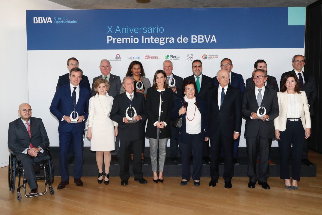 Reina Letizia - Premios Integra de BBVA © Casa S.M. El Rey