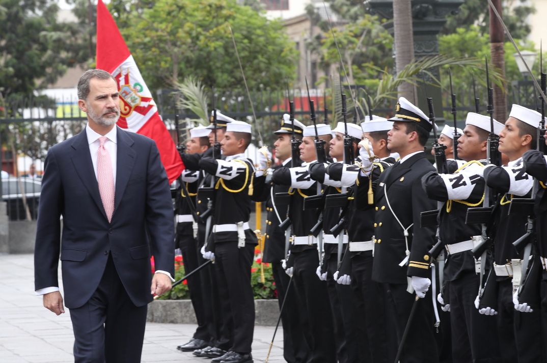 Reyes Felipe Letizia - Viaje Estado Perú © Casa S.M. El Reyl