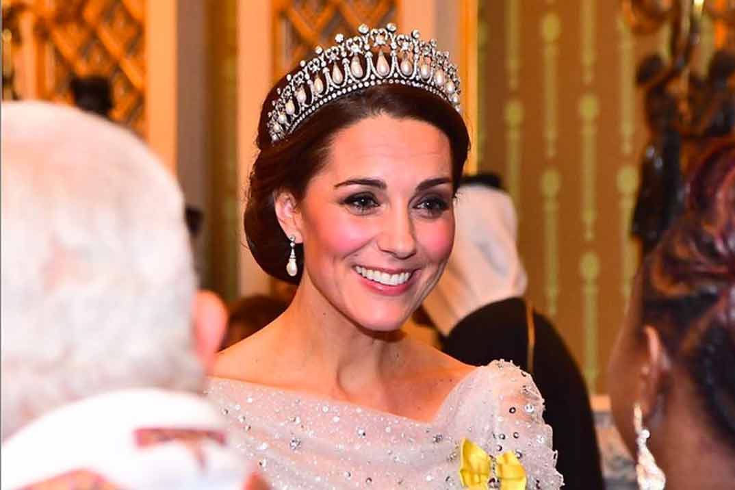 El magnífico look de gala de Kate Middleton con la tiara de Diana