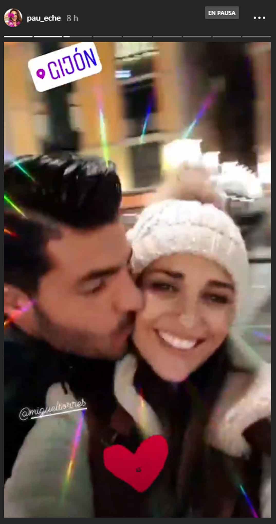 Paula Echevarría y Miguel Torres © Stories/Instagram