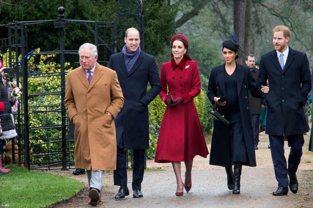 La Familia Real británica se reúne en la tradicional Misa de Navidad de Sandringham