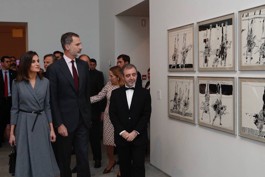 Reyes Felipe y Letizia en el Museo Nacional Centro de Arte Reina Sofía © Casa S.M. El Rey