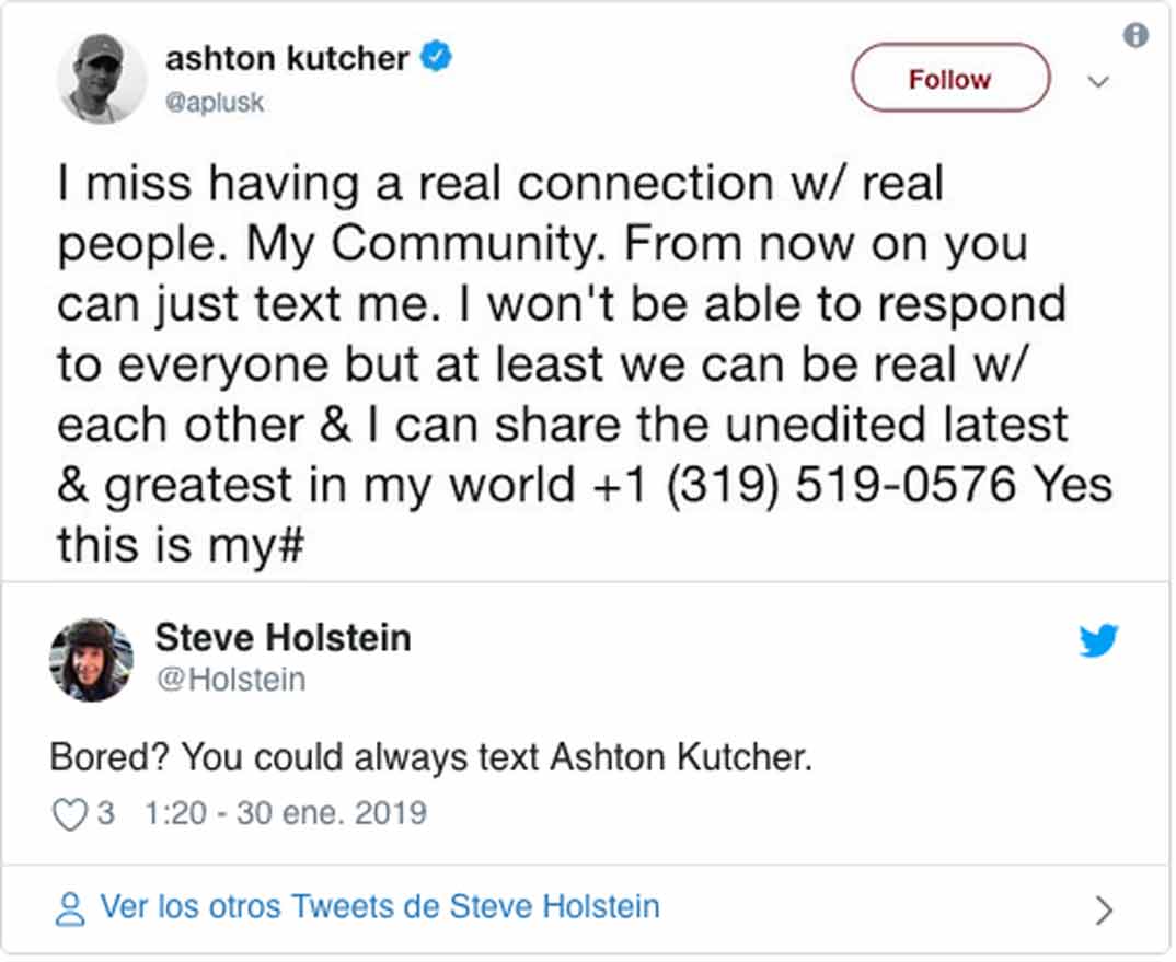 Ashton Kutcher © Twitter